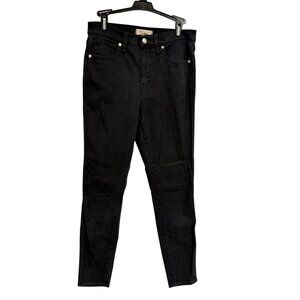Madewell 10" High-Rise Skinny‎ Black Jeans Size 28